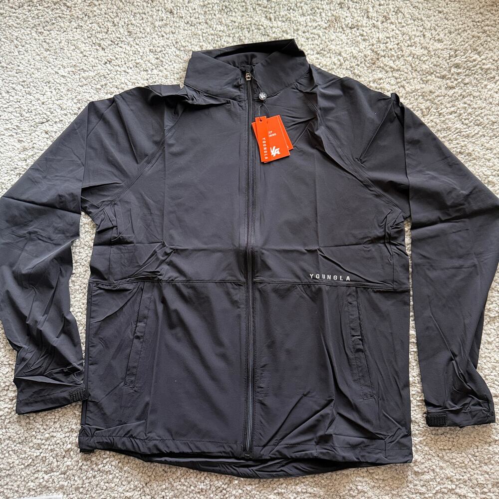 Men's YoungLA AirLightJacket 522, XL, NWT, Black